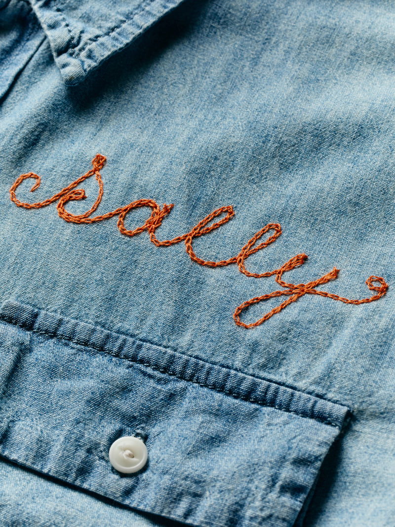 sierra chambray shirt - Model