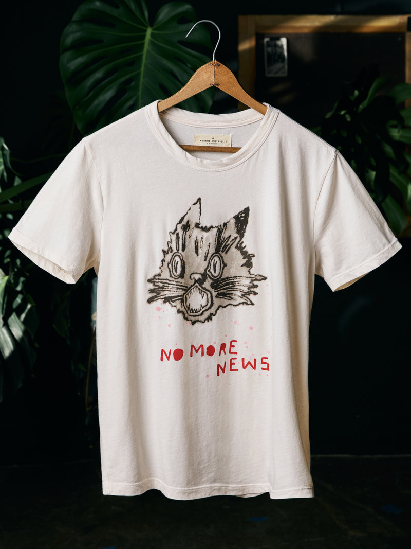the "no more news" tee