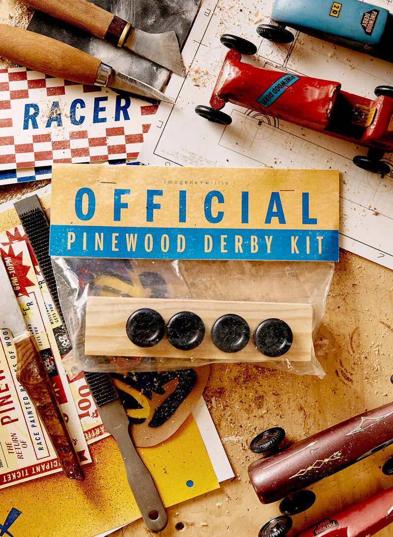 i+w pinewood derby official racer kit