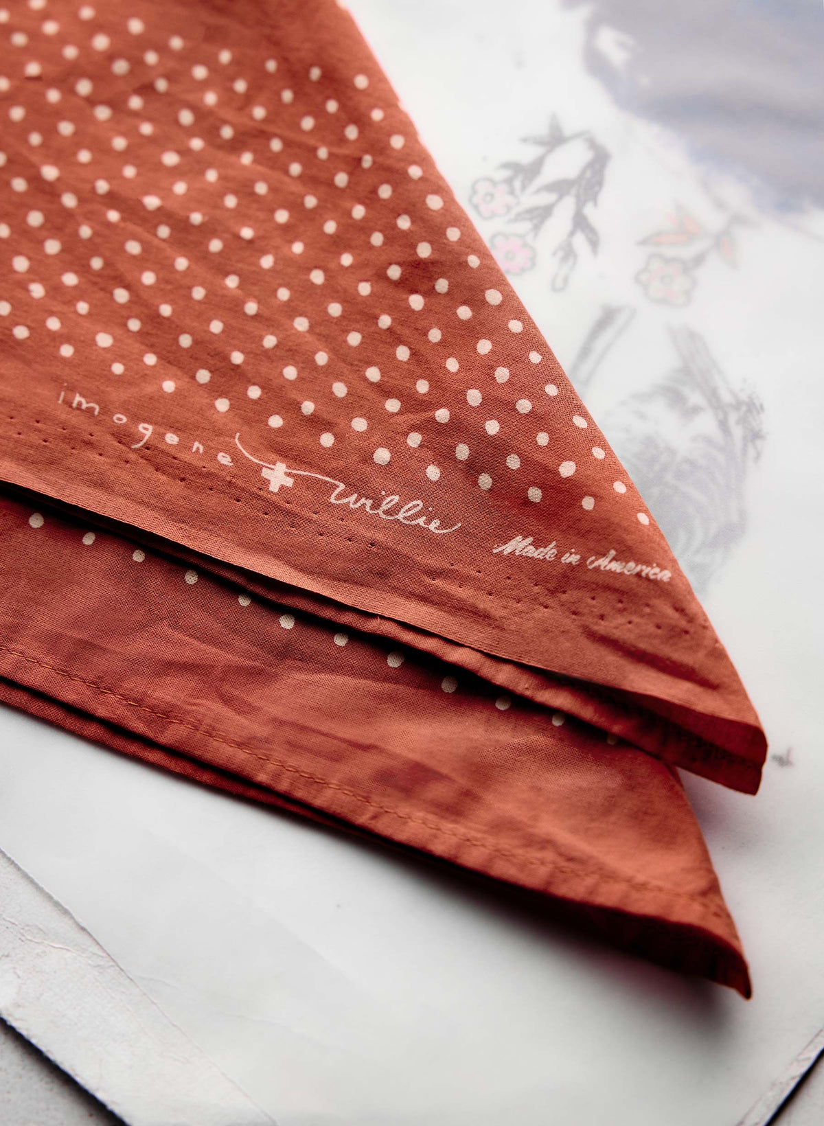 i+w vintage orange bandana