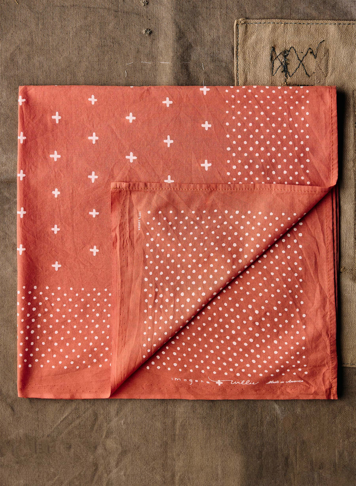 i+w vintage orange bandana