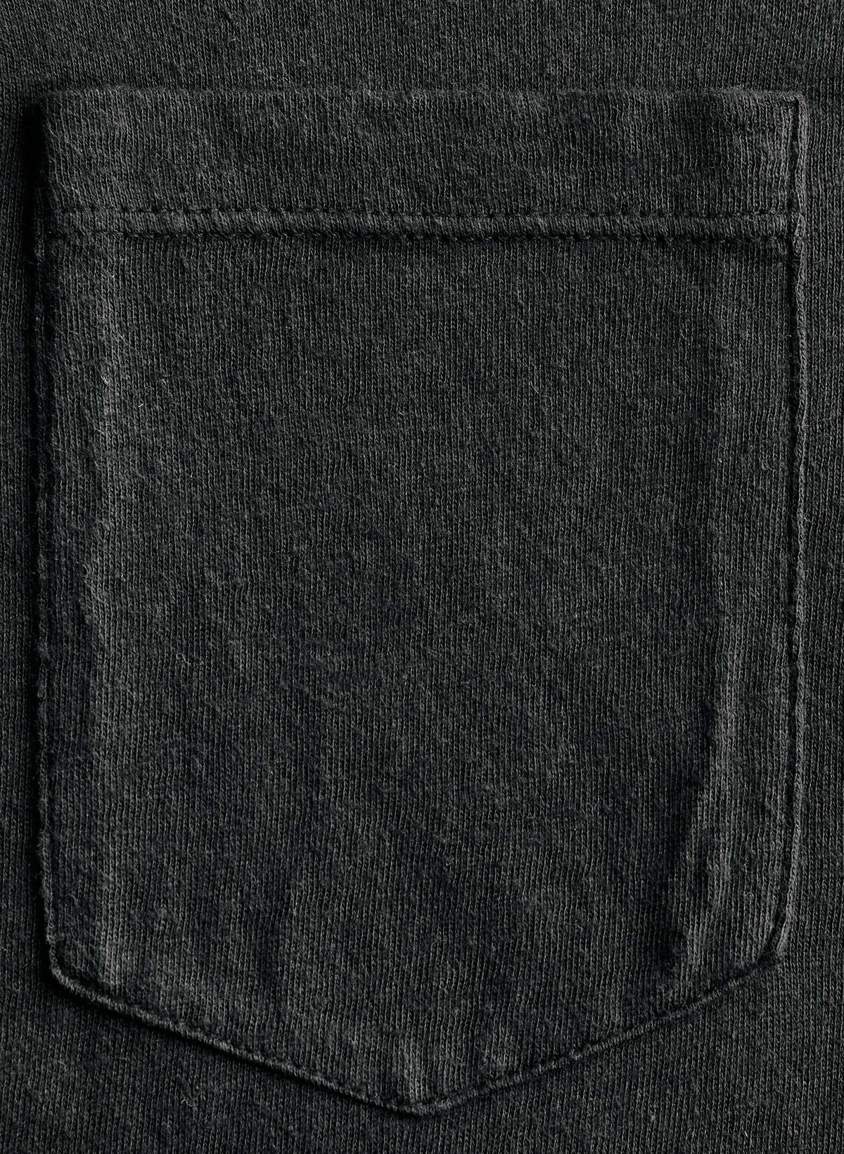 faded black knit pocket tee