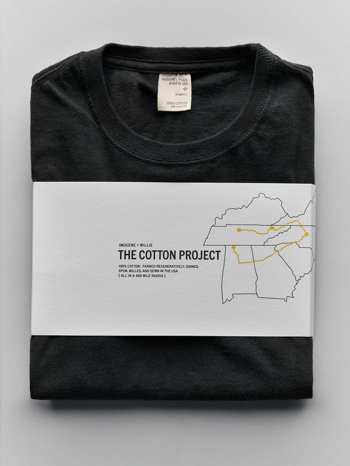 the cotton project tee in faded black (2-pack)