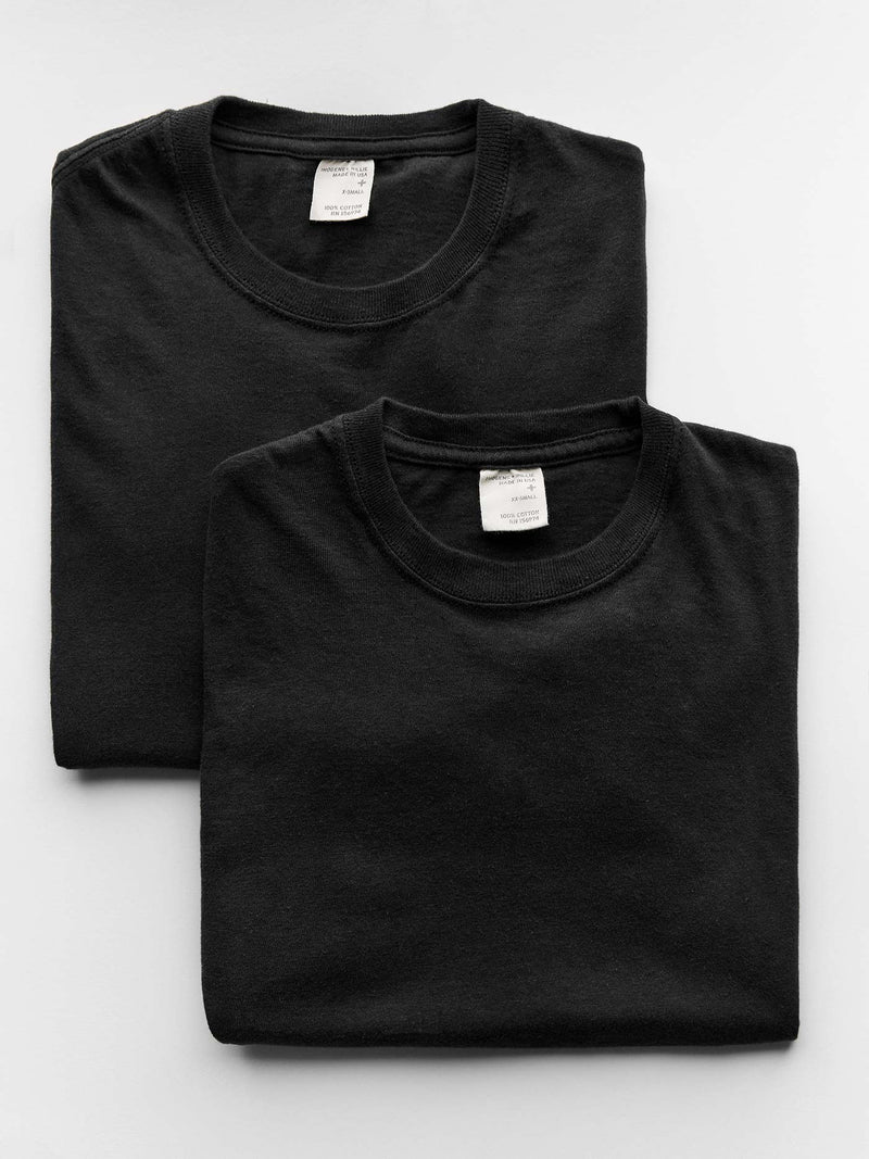 the cotton project tee in faded black (2-pack) - Model
