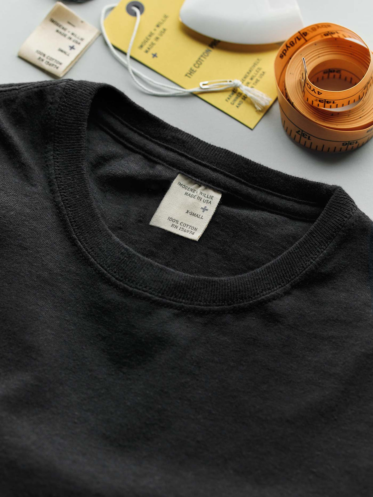 the cotton project tee in faded black