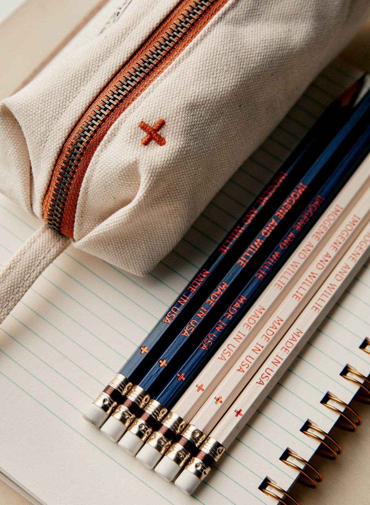 the i+w pencil bag in natural