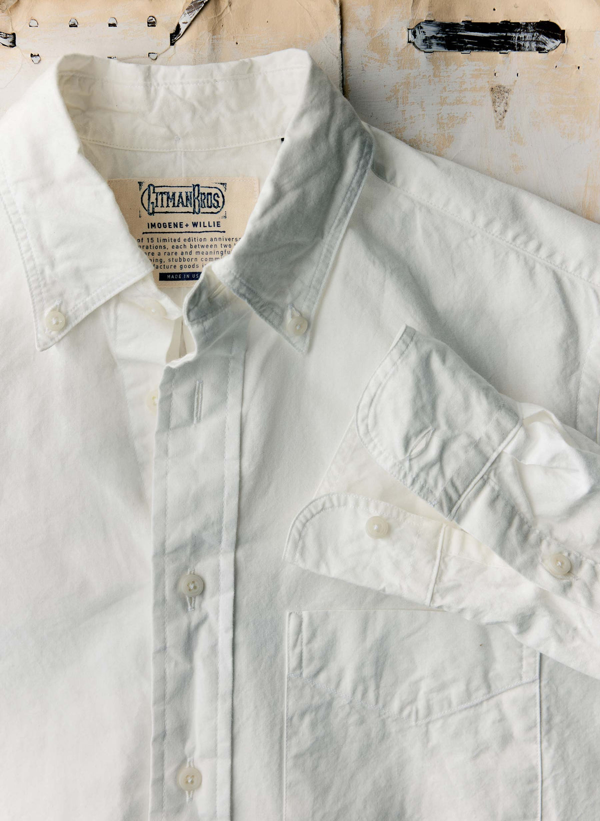 i+w x Gitman Vintage poplin oxford