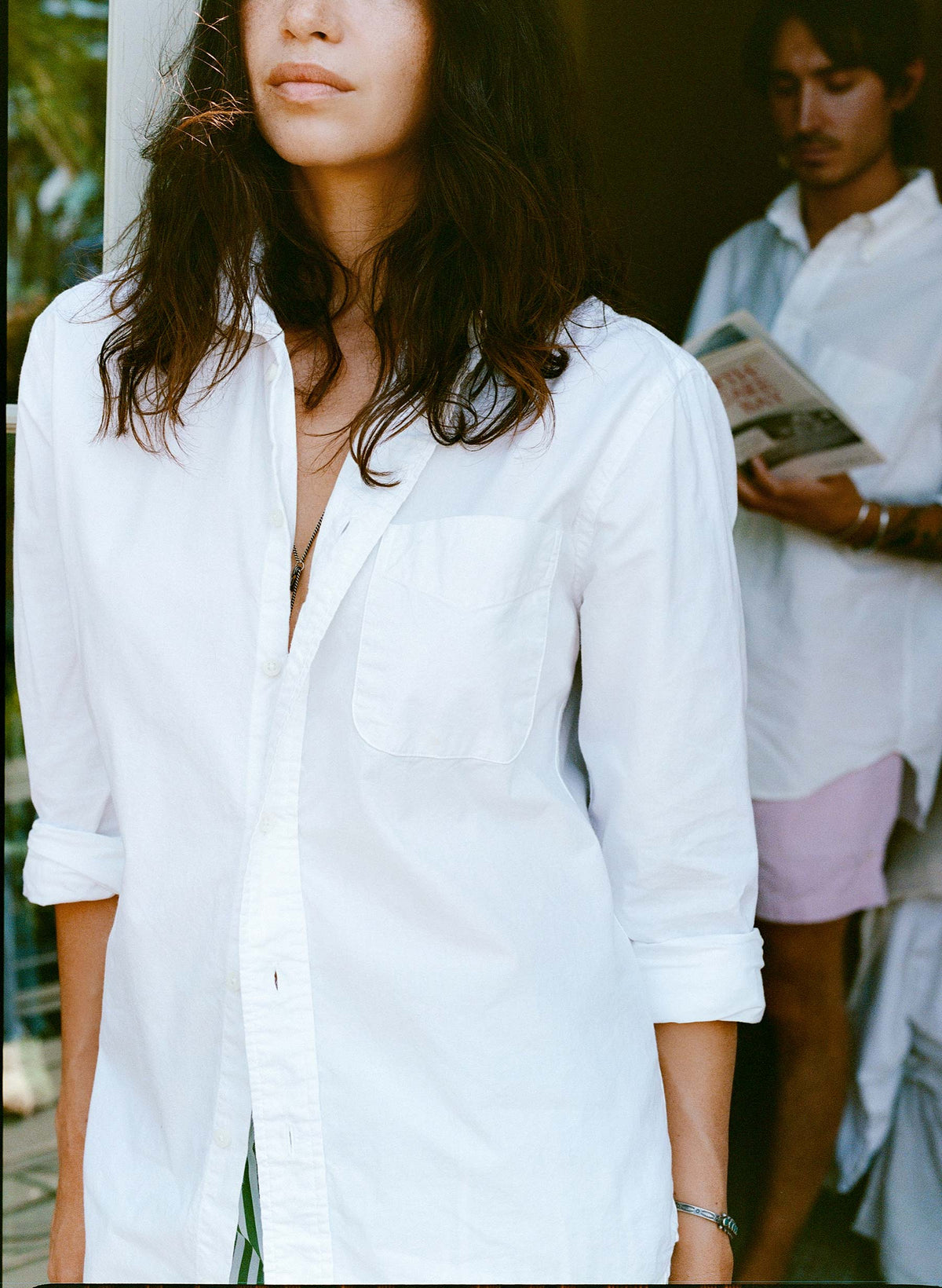 i+w x Gitman Vintage poplin oxford