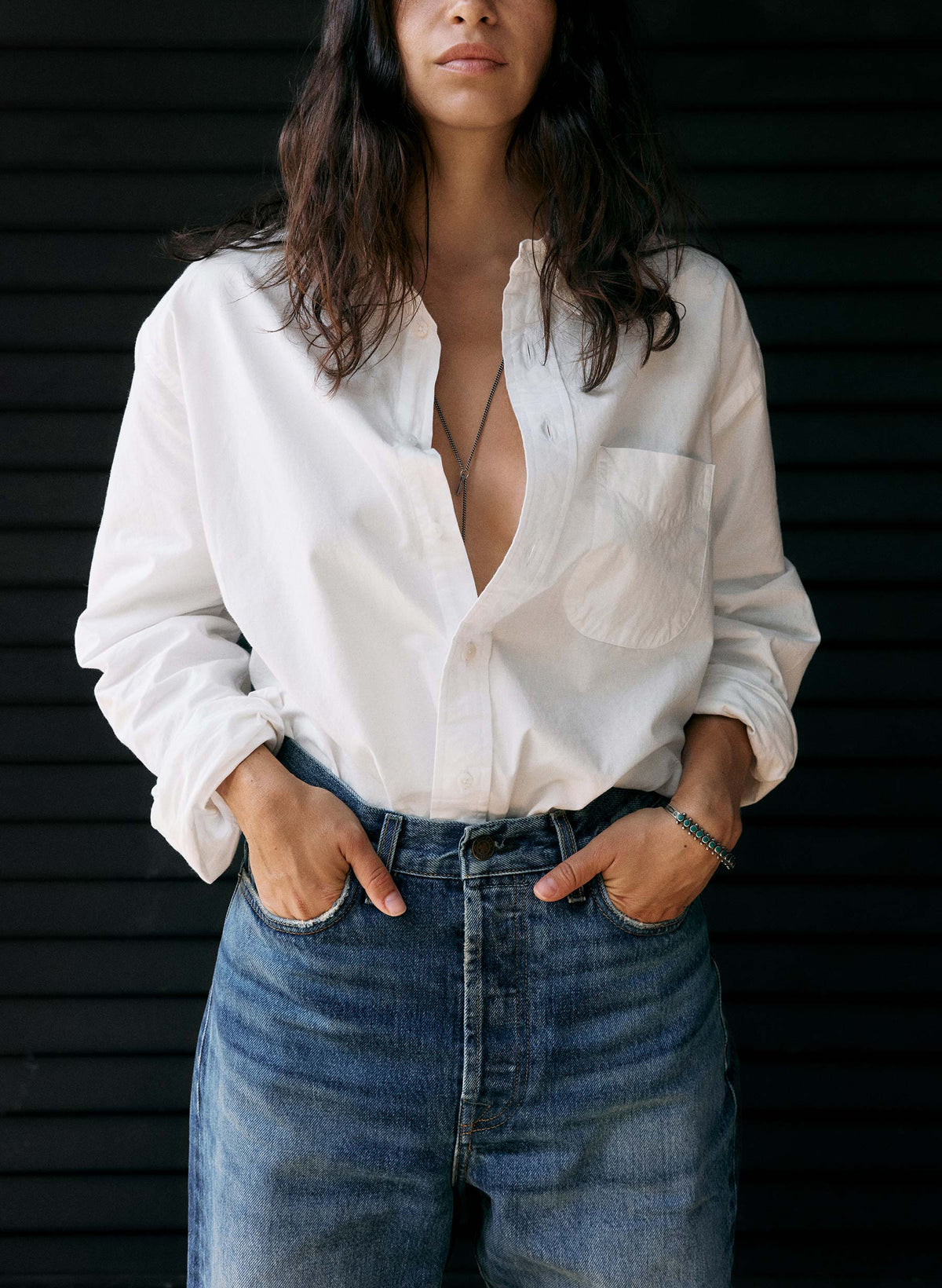 i+w x Gitman Vintage poplin oxford