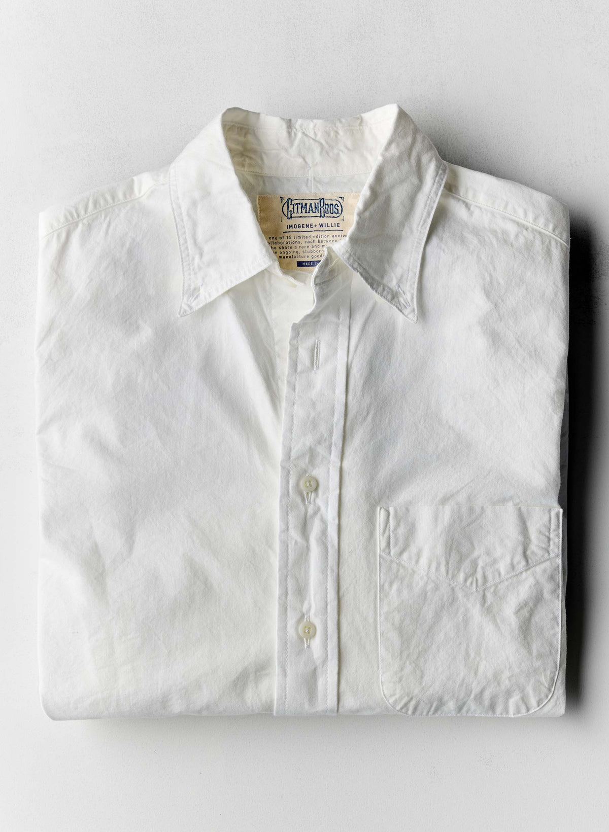 i+w x Gitman Vintage poplin oxford