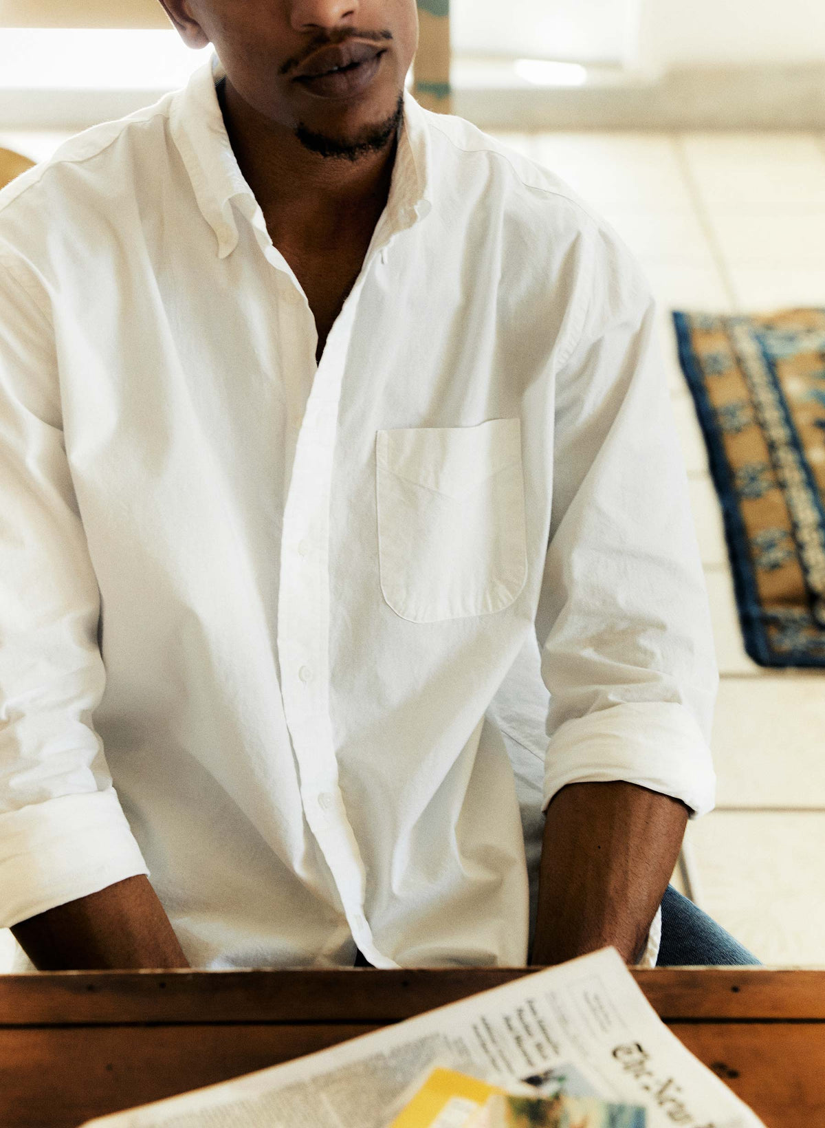 i+w x Gitman Vintage poplin oxford