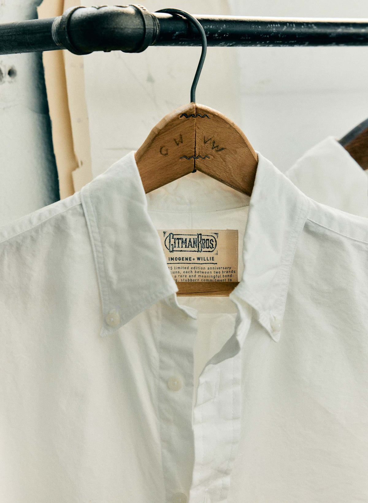 i+w x Gitman Vintage poplin oxford