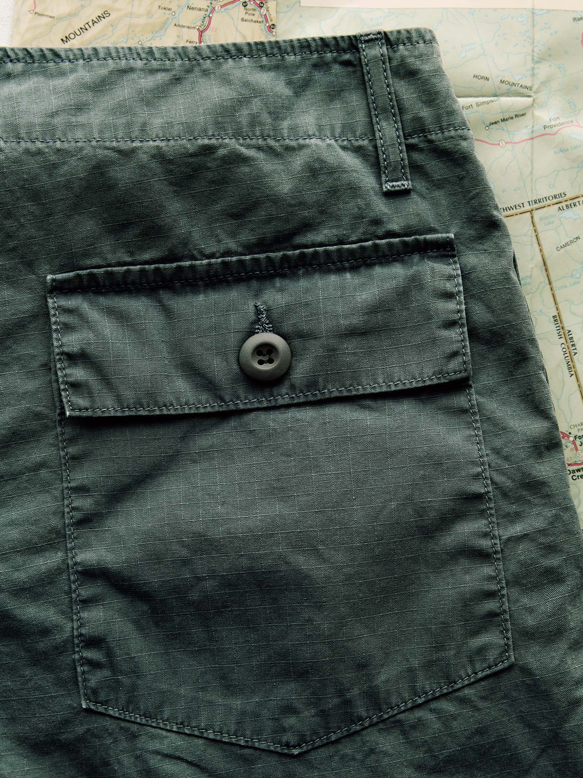 the ripstop fatigue short in slate