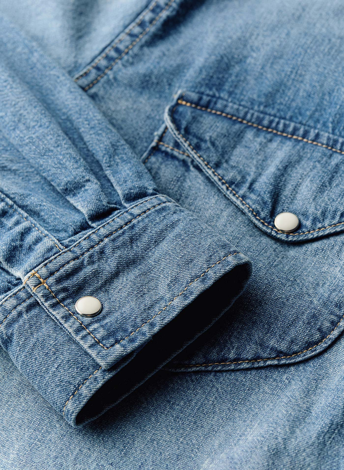 hayes washed pearl snap