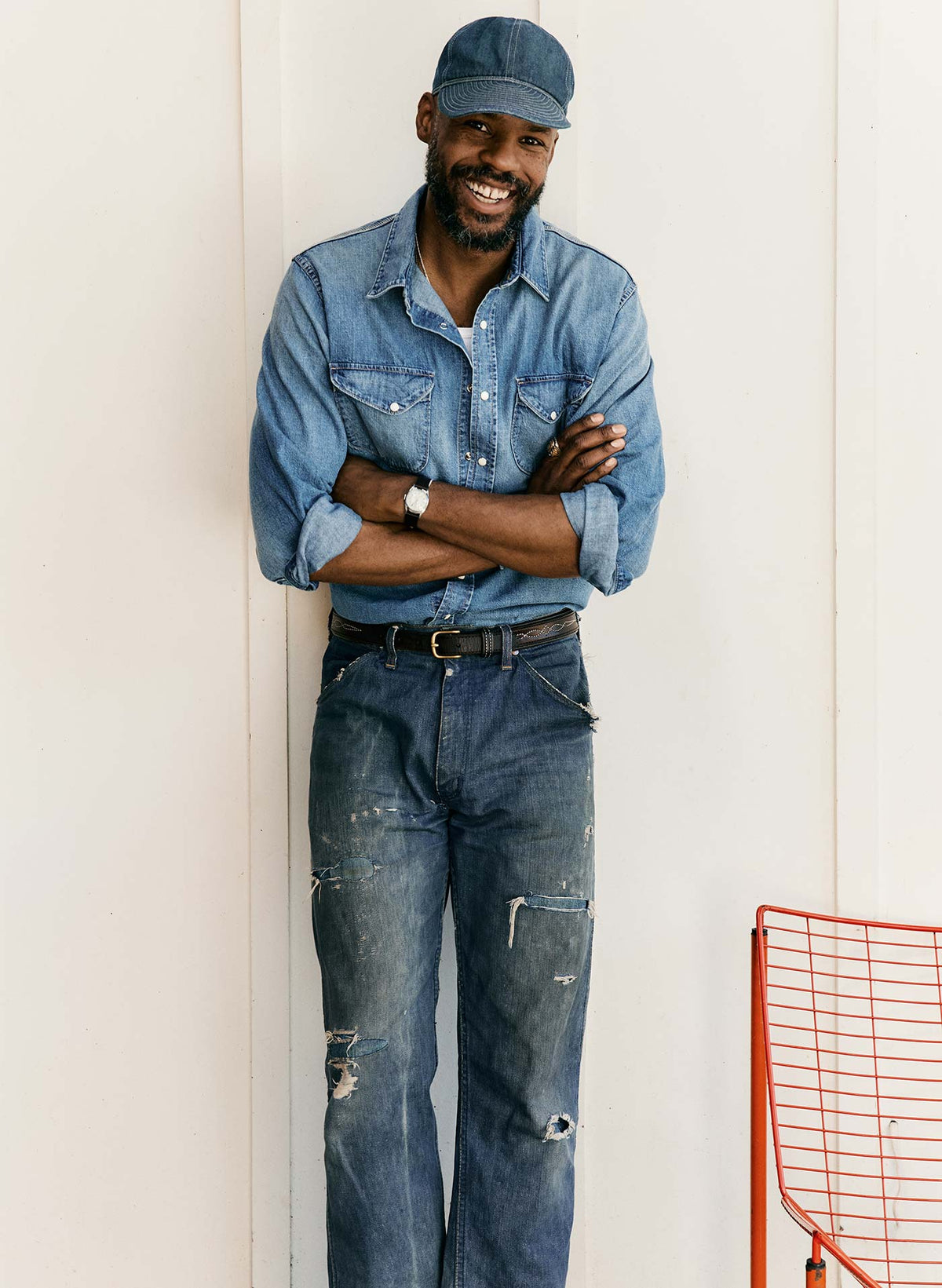 hayes washed pearl snap