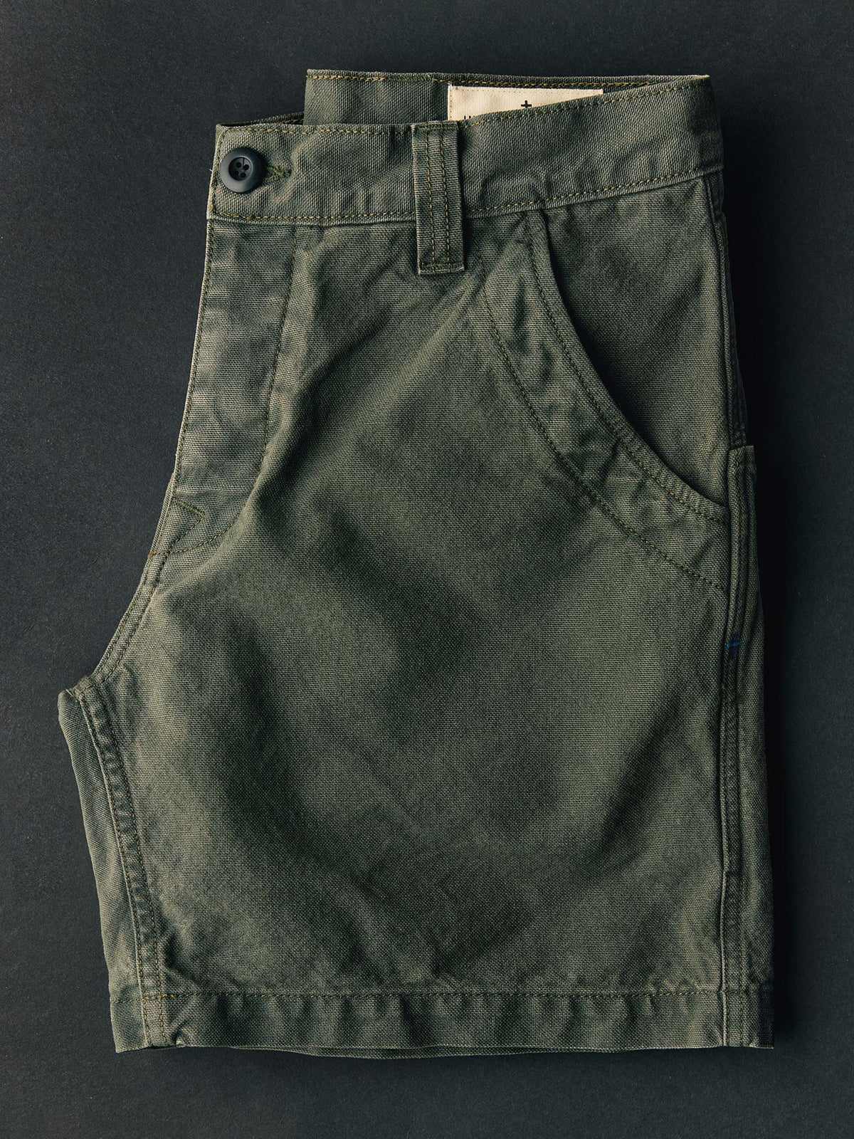 the mountain short in slate green