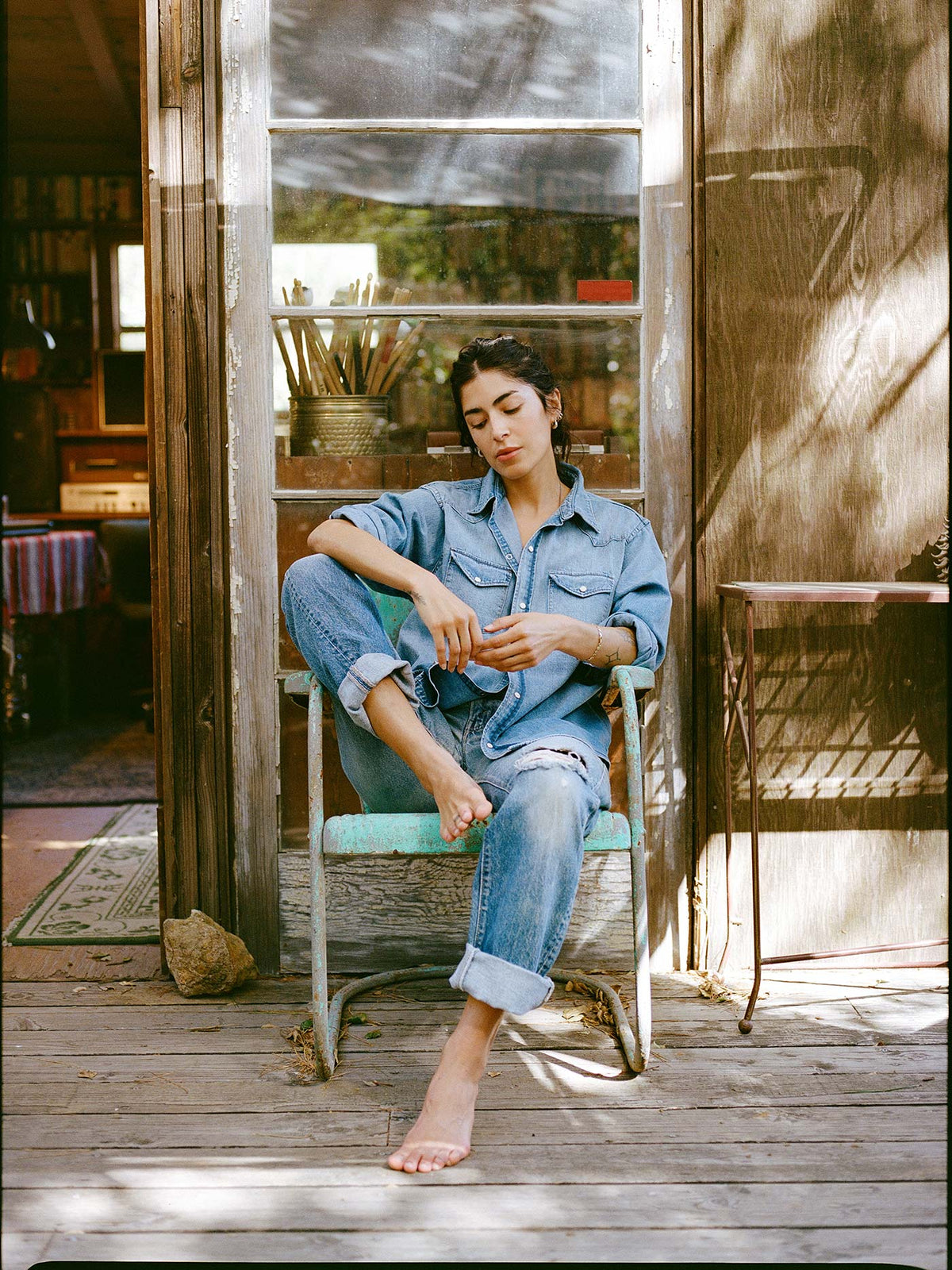 mcfly washed pearl snap