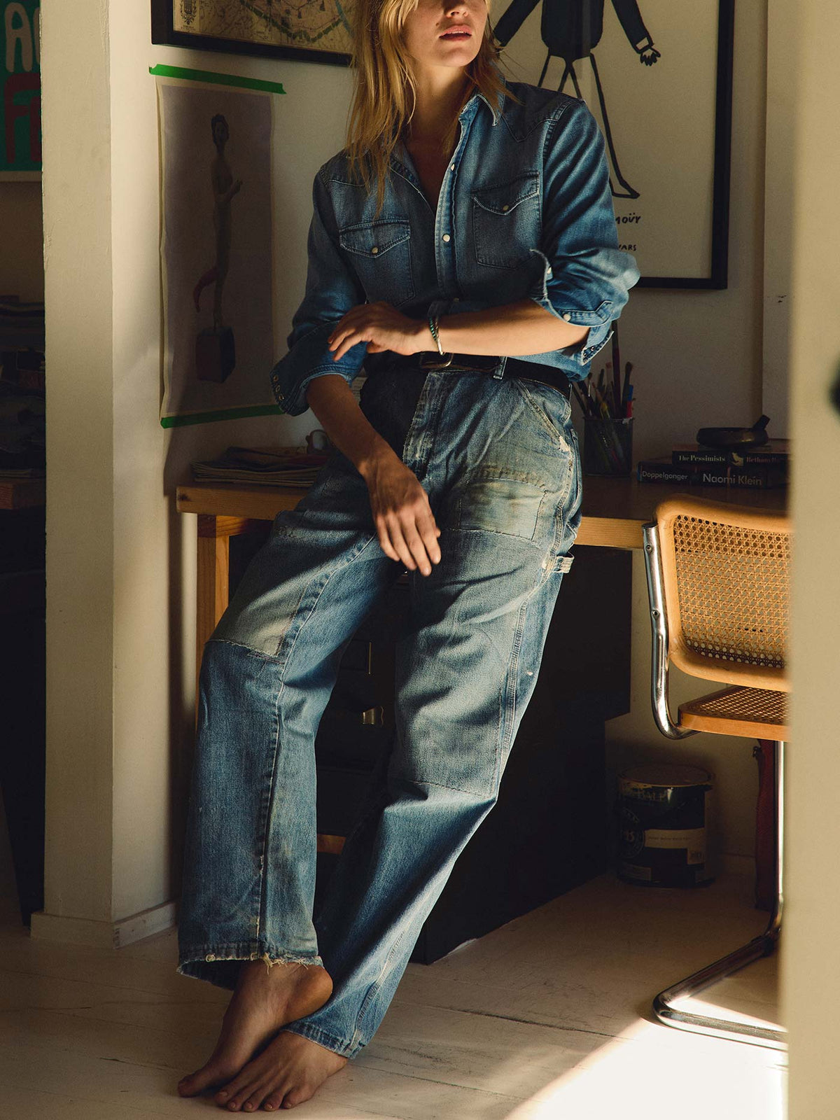 mcfly washed pearl snap