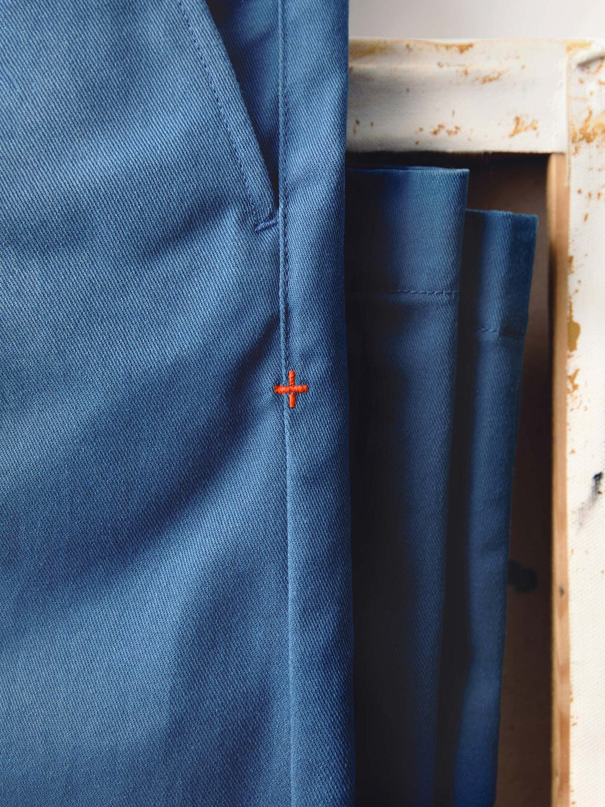 oceanside relaxed pant in postman blue