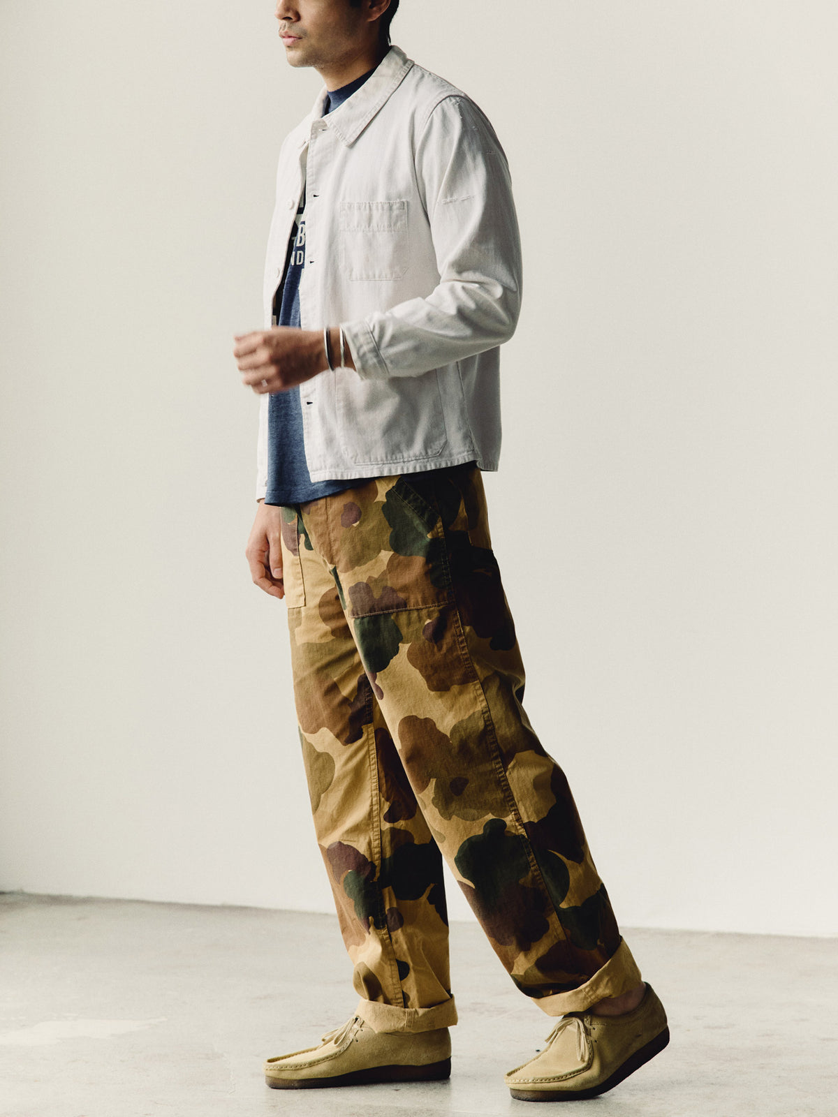 oliver military trouser in painted camo