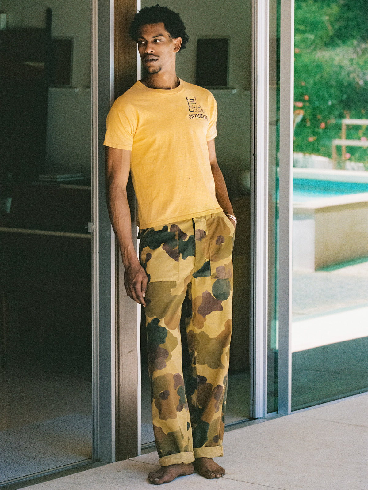 oliver military trouser in painted camo