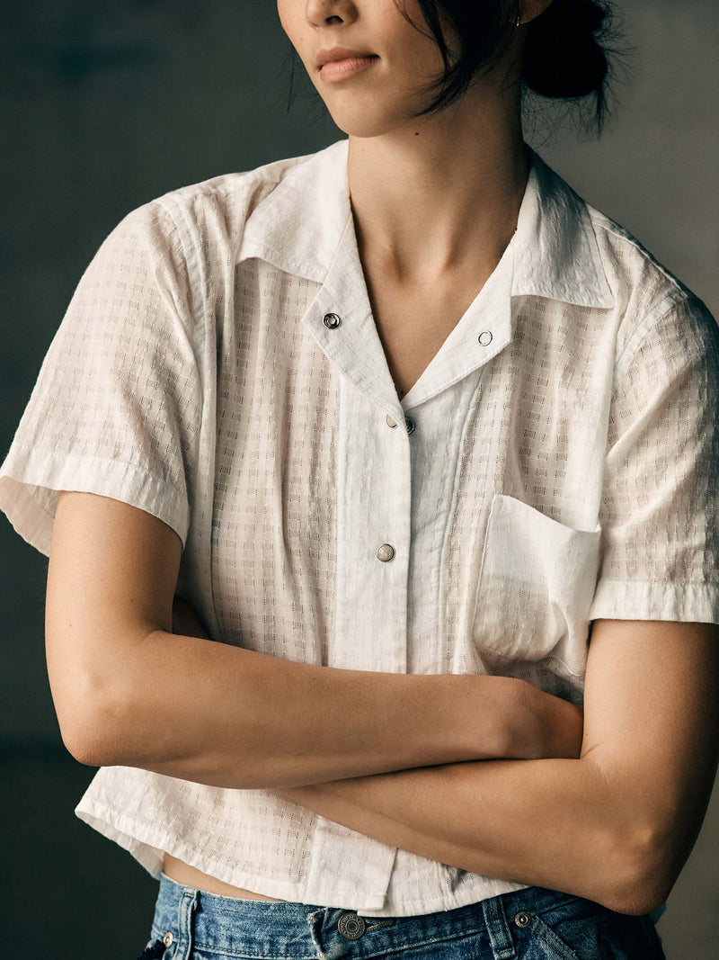 i+w x richter goods white dobby pearl snap