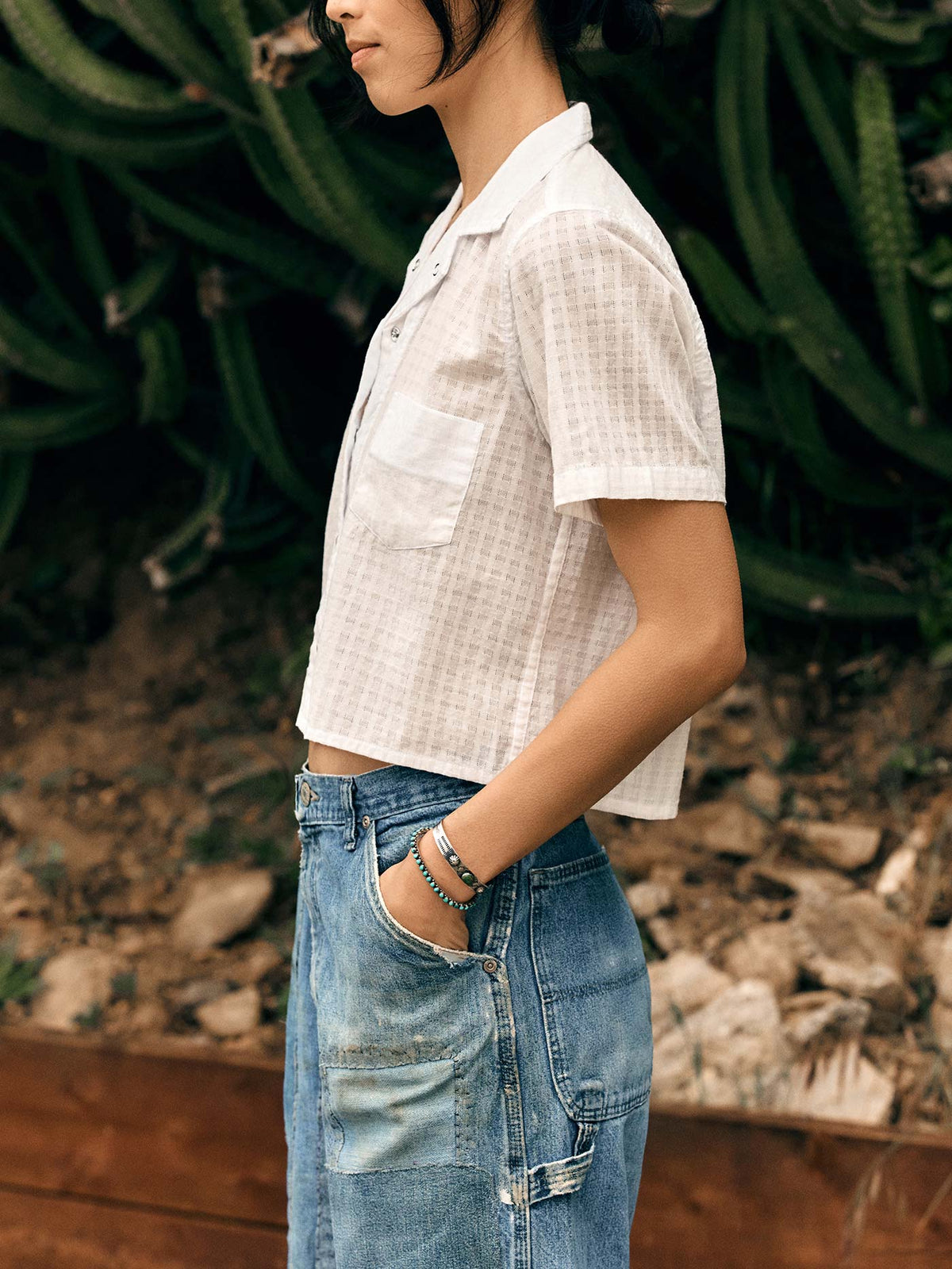 i+w x richter goods white dobby pearl snap