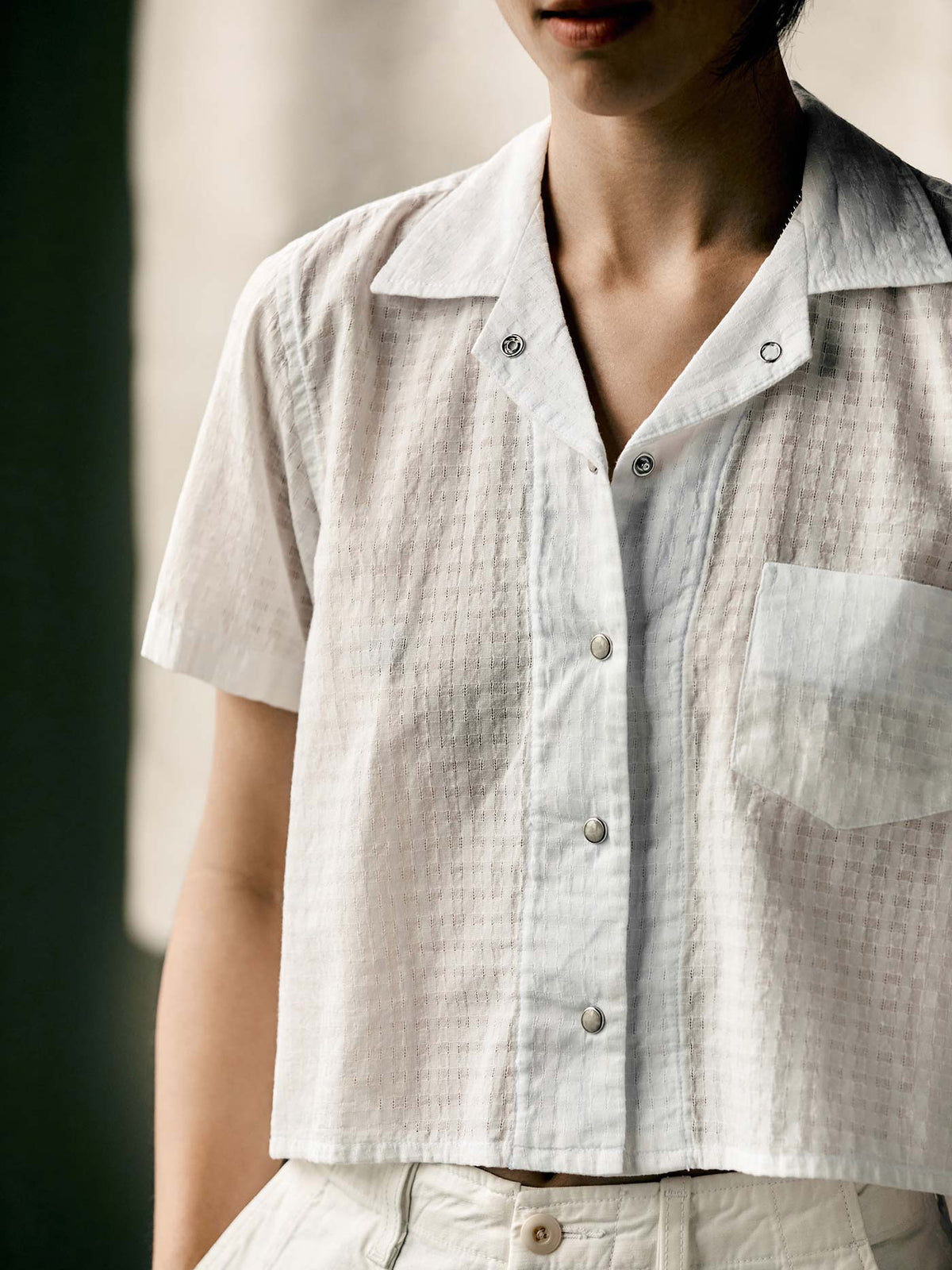 i+w x richter goods white dobby pearl snap