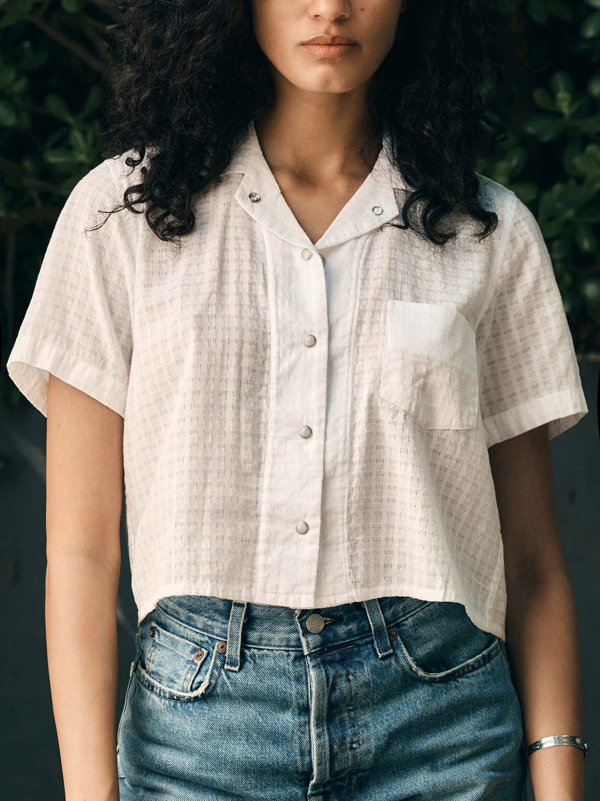 i+w x richter goods white dobby pearl snap