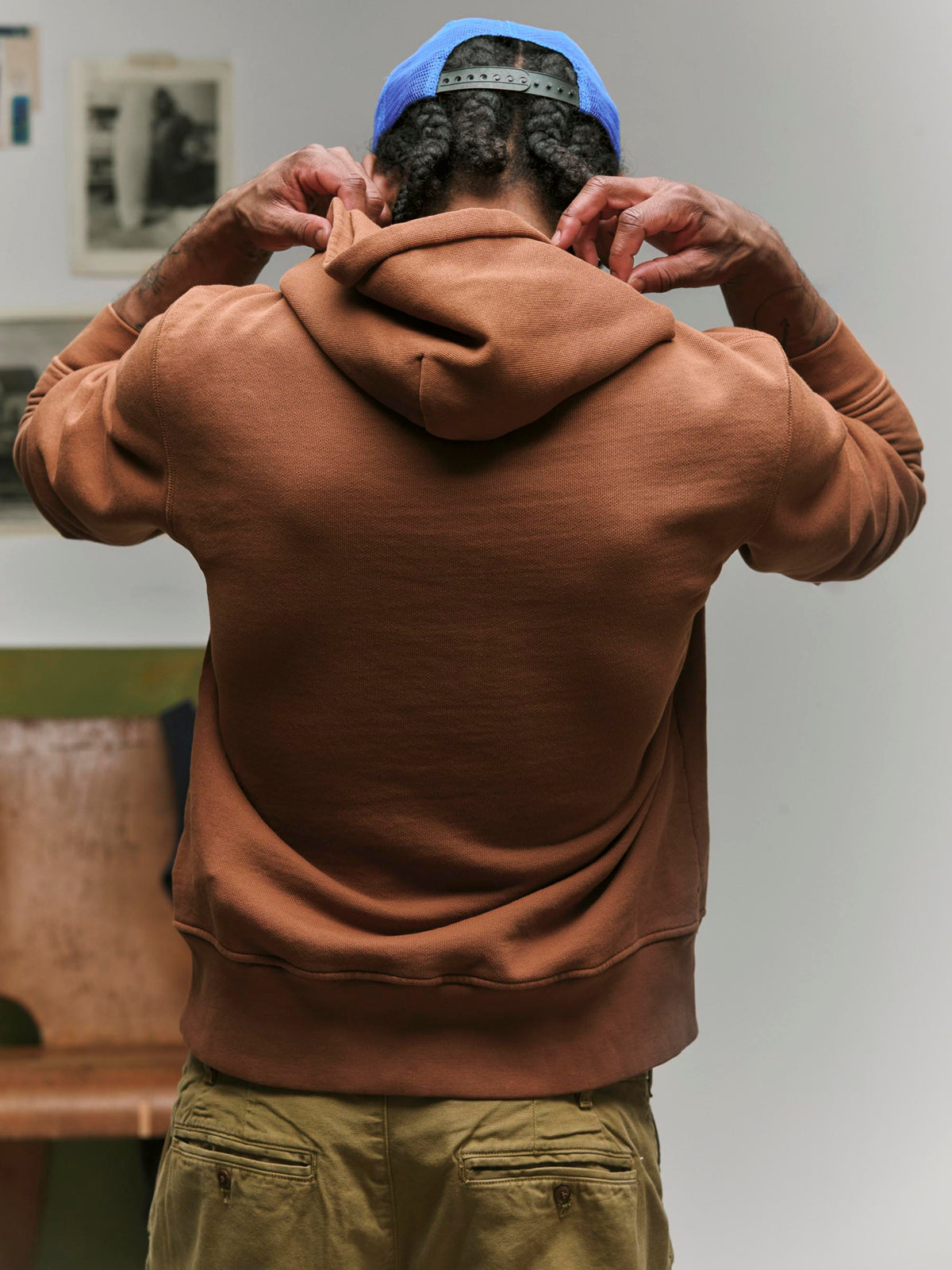 davenport hoodie in brown