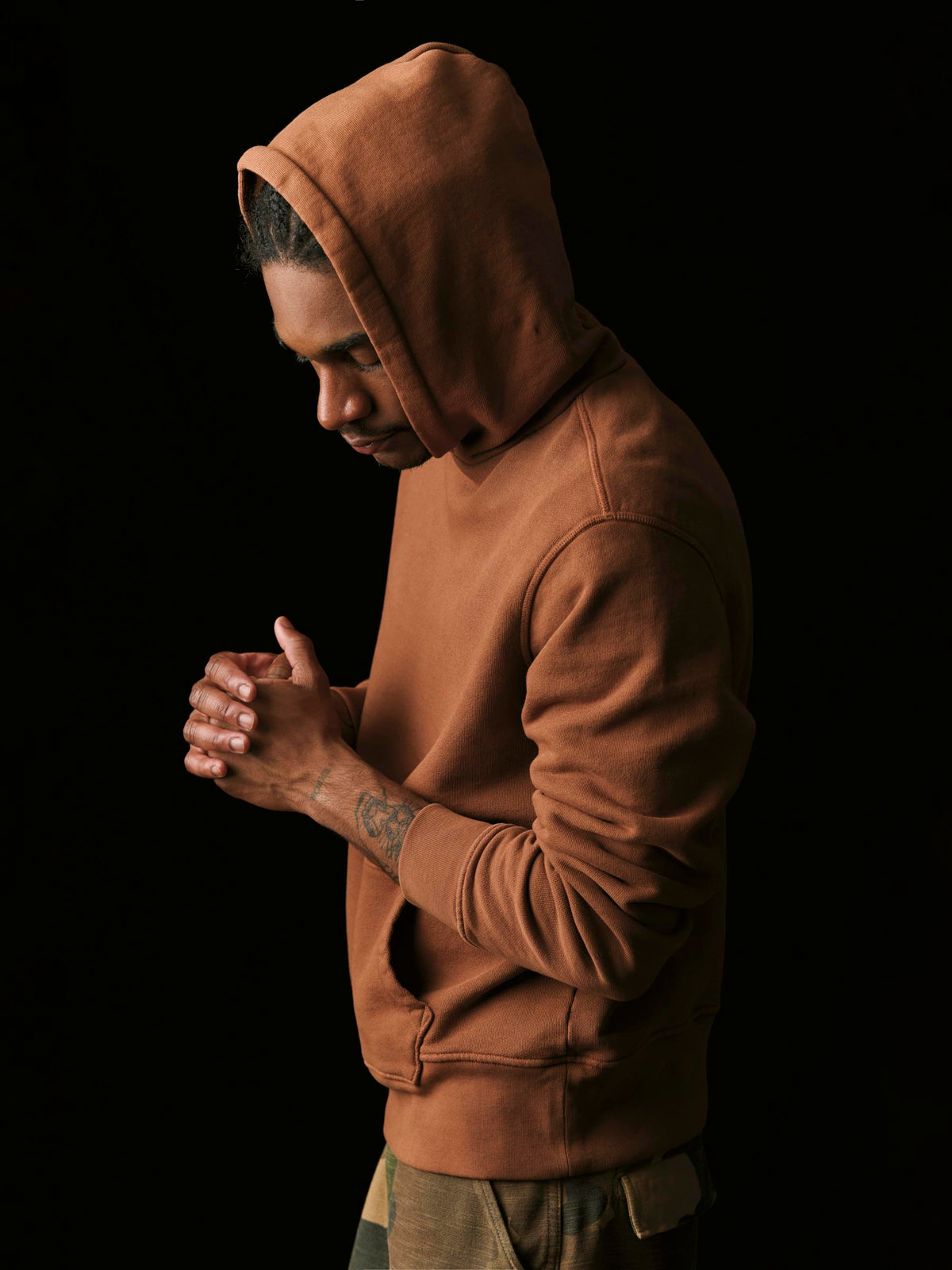 davenport hoodie in brown