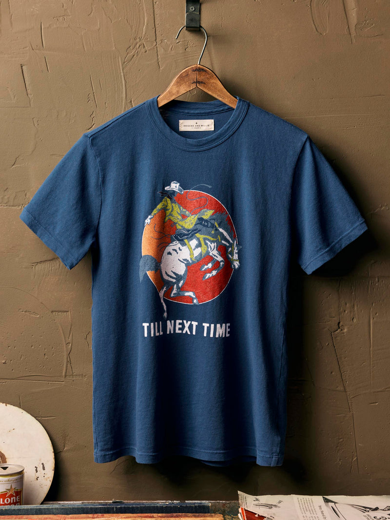 the "next time" tee in faded navy