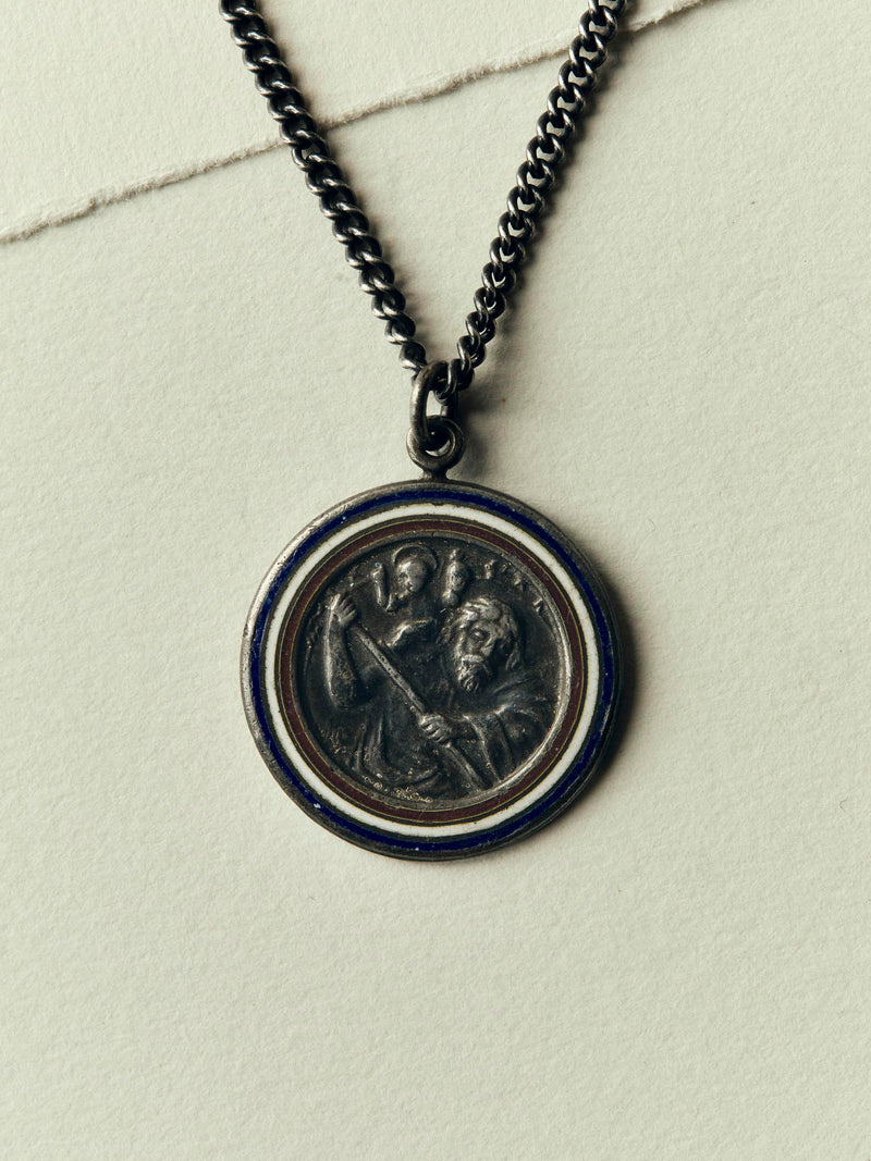 vintage "st. christopher" medal pendant - Model