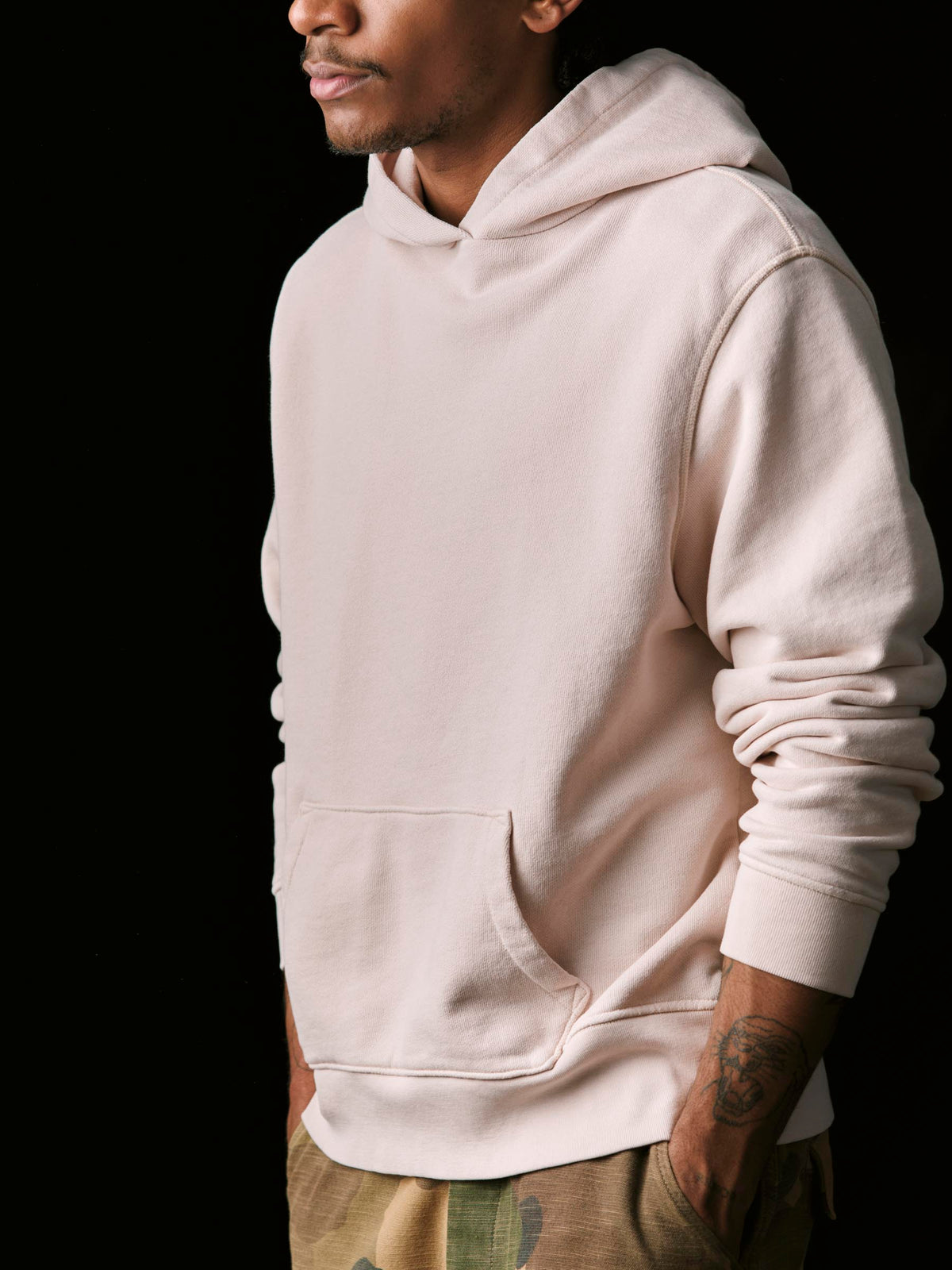 davenport hoodie in pink stone