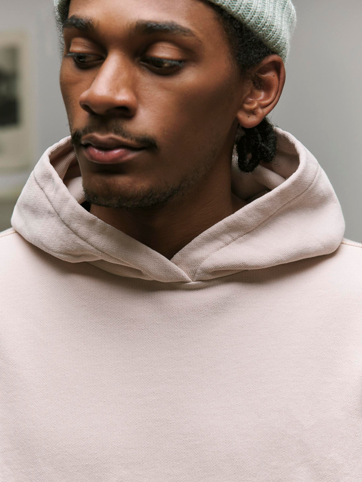 davenport hoodie in pink stone