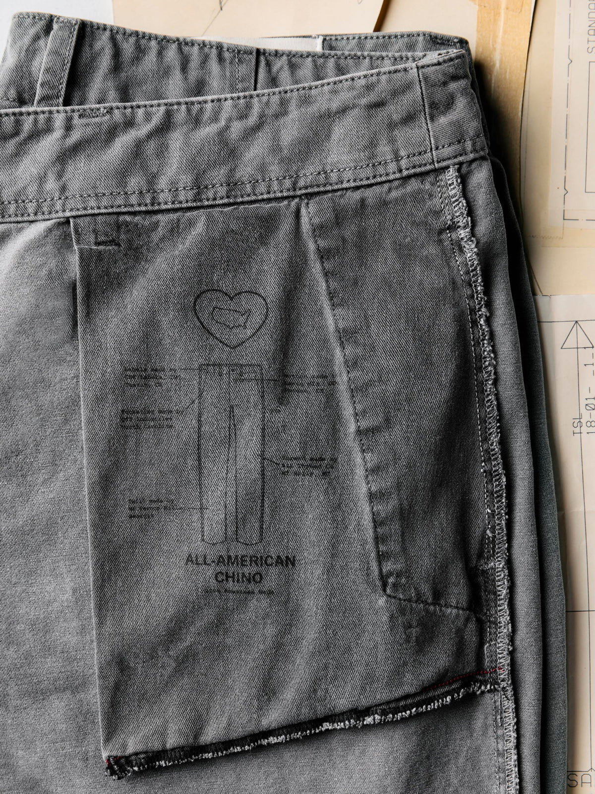 all american chino in faded black