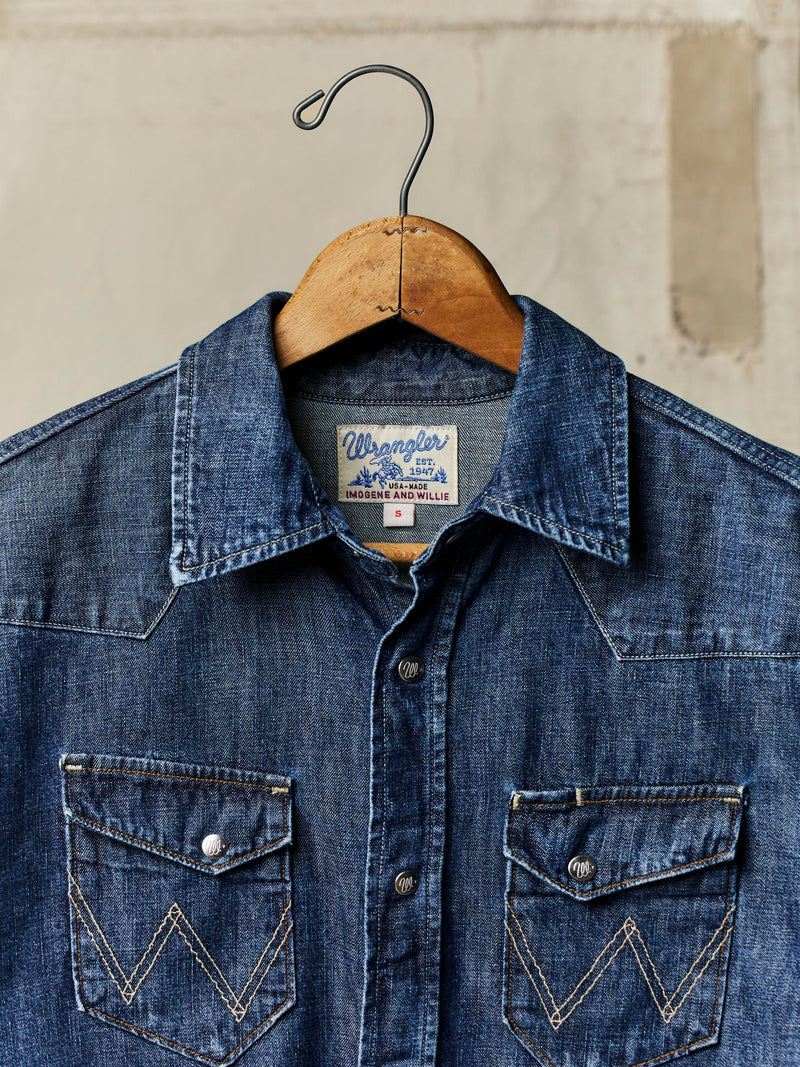 i+w x Wrangler 27MW washed western snap - Model