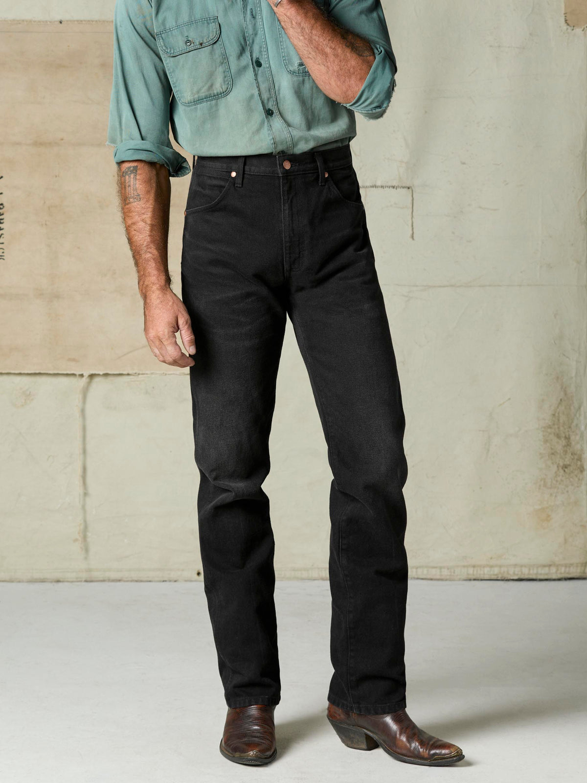i+w x Wrangler 13MWZ washed black