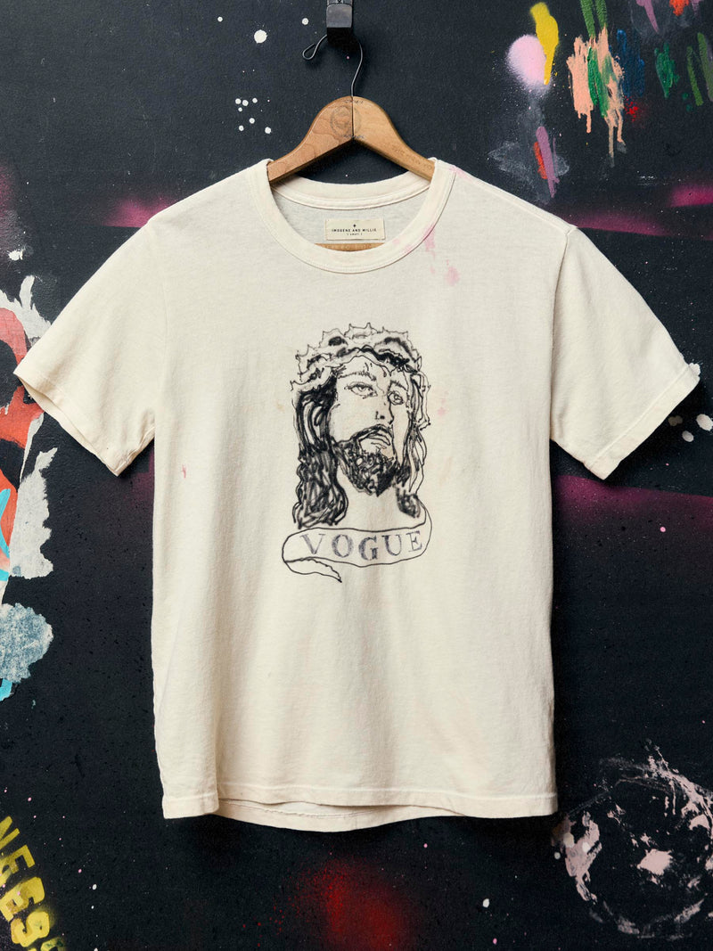 hand drawn "vogue" tee