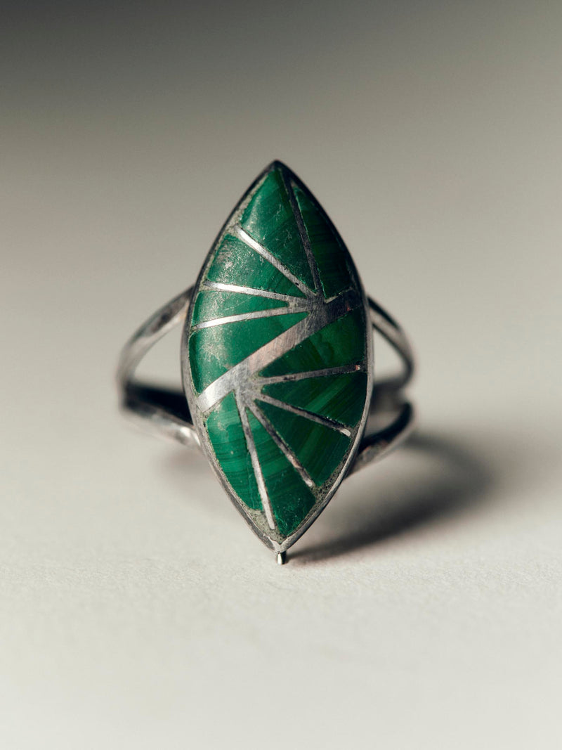 vintage zuni channel inlay ring