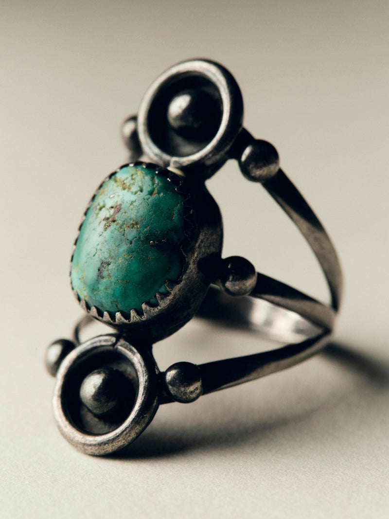 vintage navajo single stone ring
