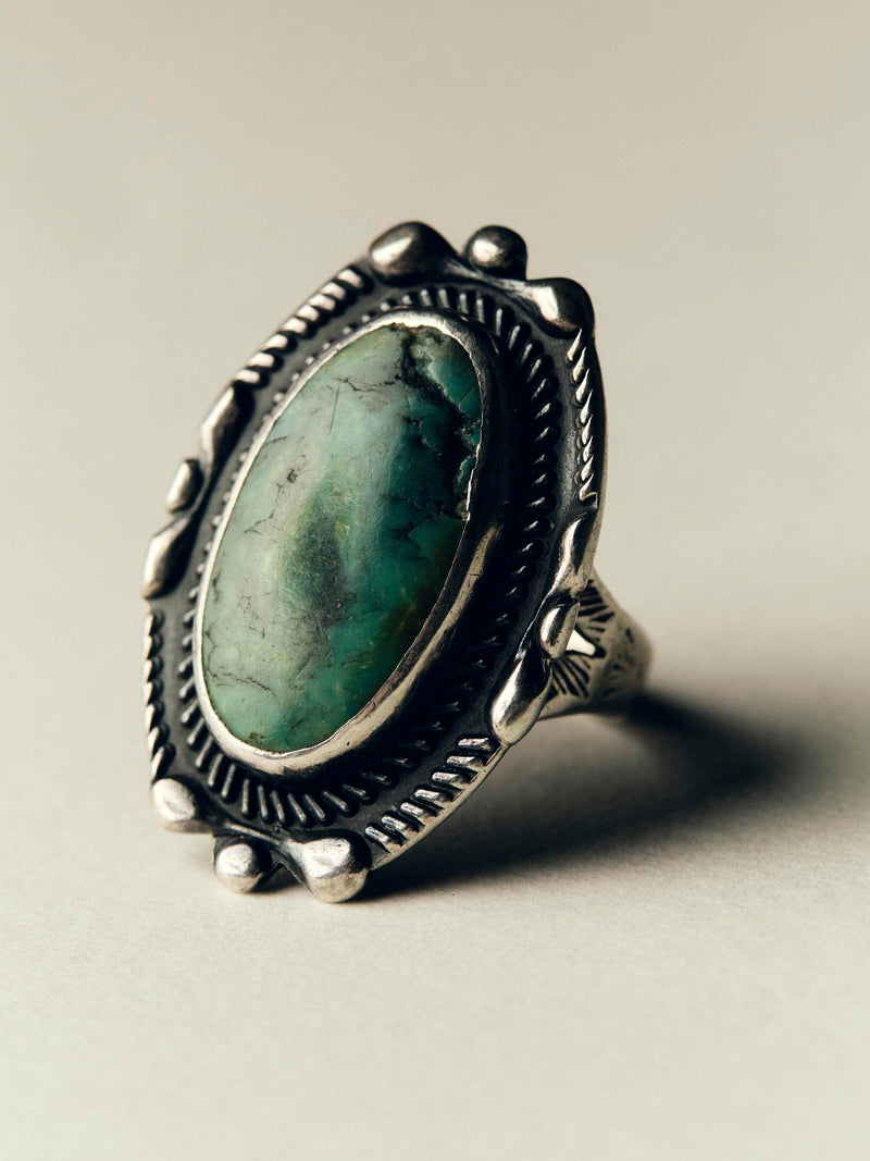 vintage navajo cocktail oval ring