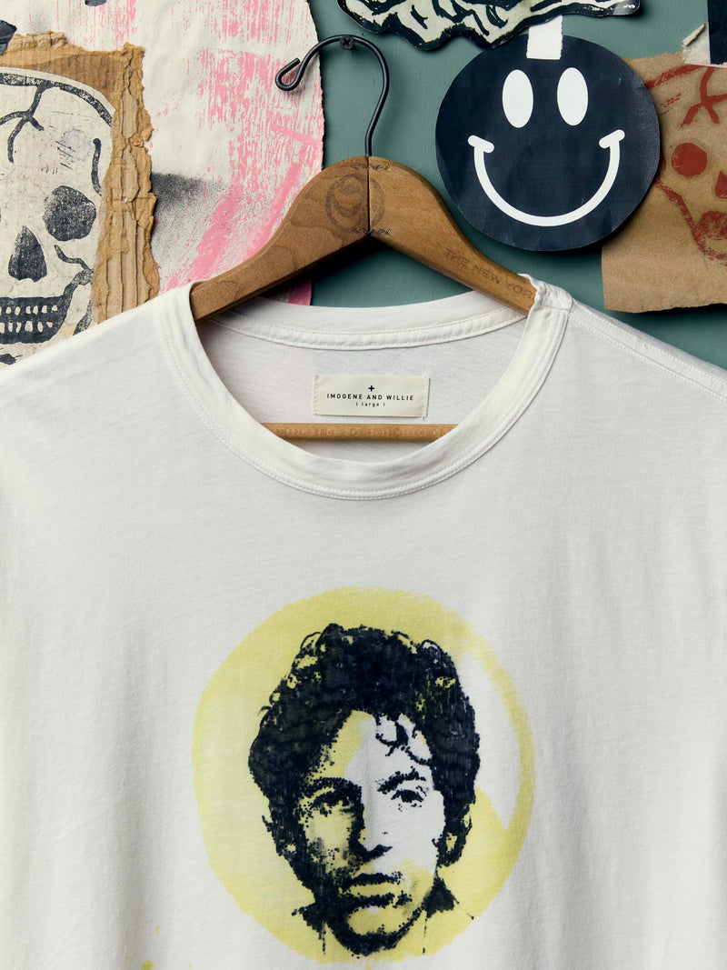 hand drawn "springsteen" tee - Model