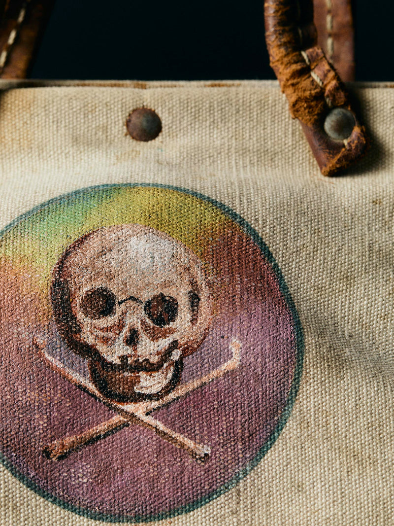 vintage painted "memento mori" klein bag - Model