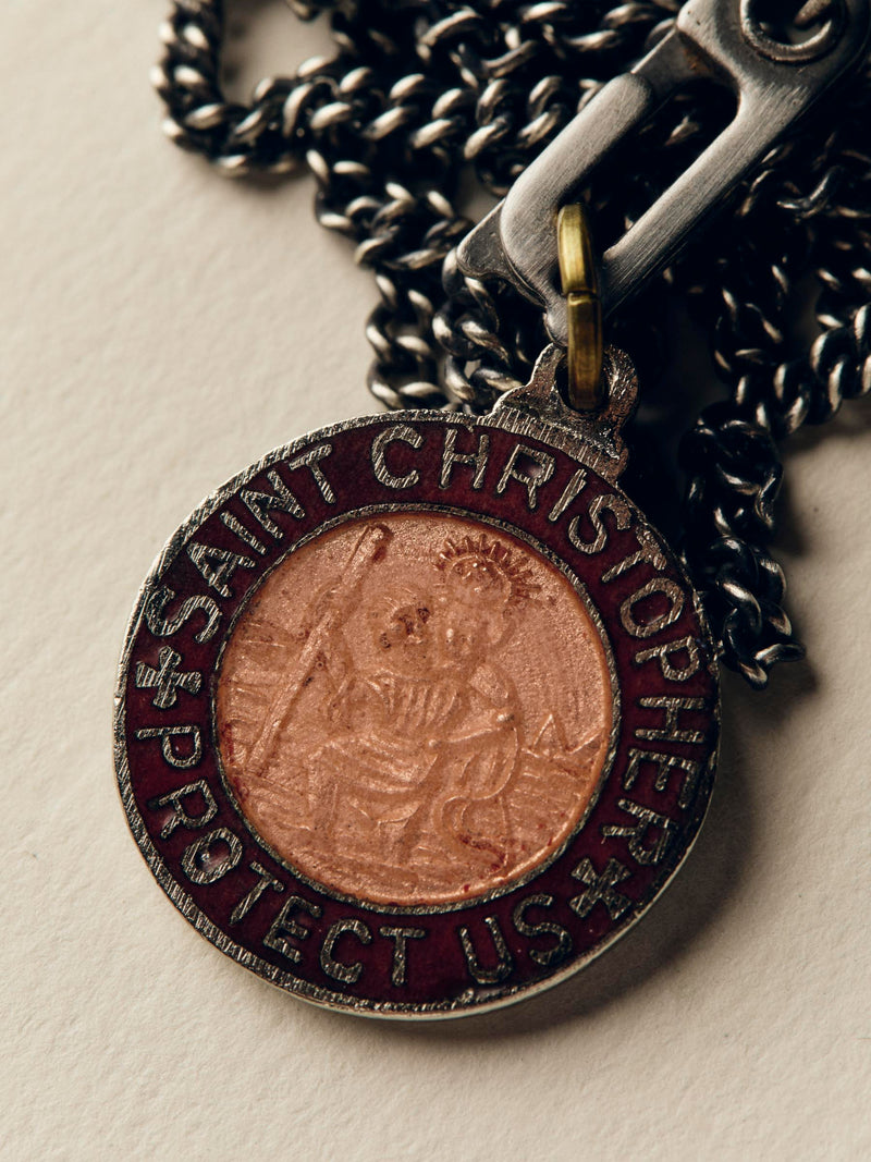 vintage "st. christopher" medal pendant - Model