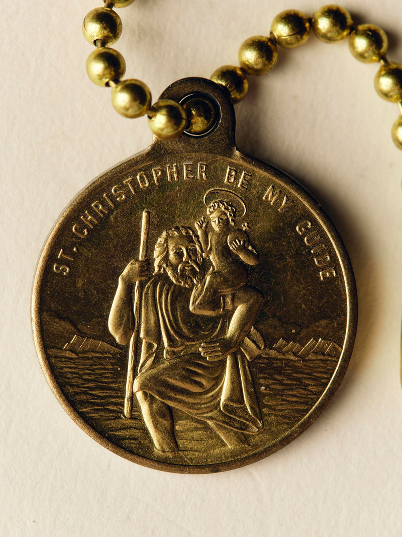 vintage 1950's st. christopher key chain - Model