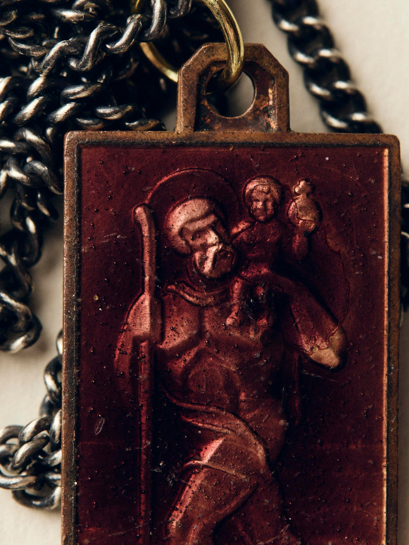 vintage "st. christopher" medal pendant - Model