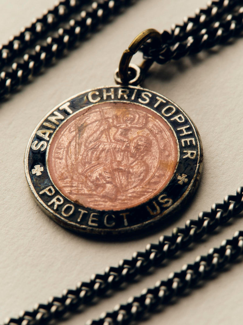 vintage "st. christopher" medal pendant - Model