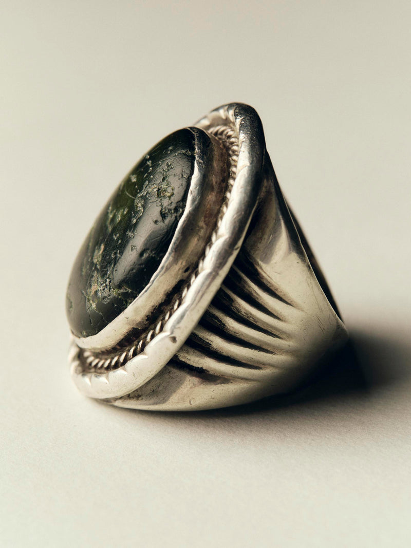 vintage harvey-era navajo turquoise ring - Model