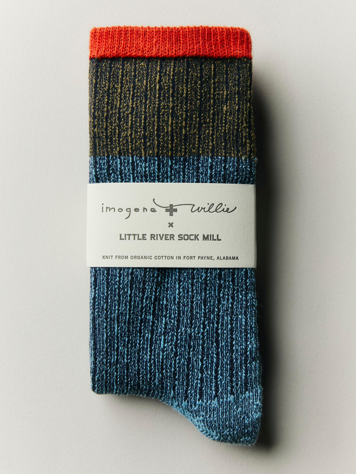 ribbed boot sock in lake